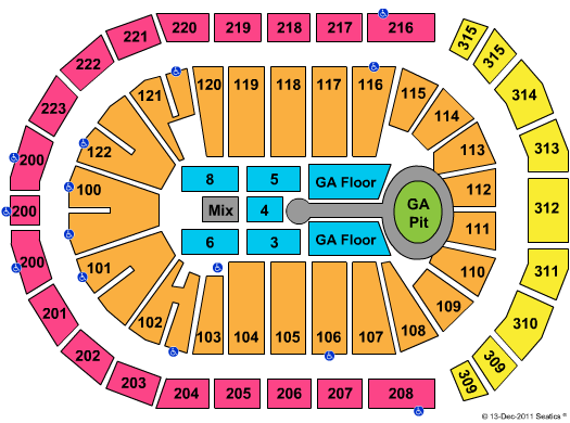 Gas South Arena Lady Antebellum Seating Chart