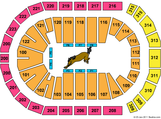Gas South Arena Stallions Seating Chart