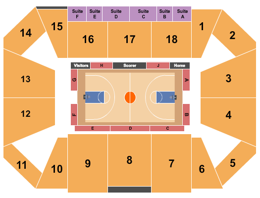 Riverview Health Arena at Innovation Mile Next Event Seating Chart