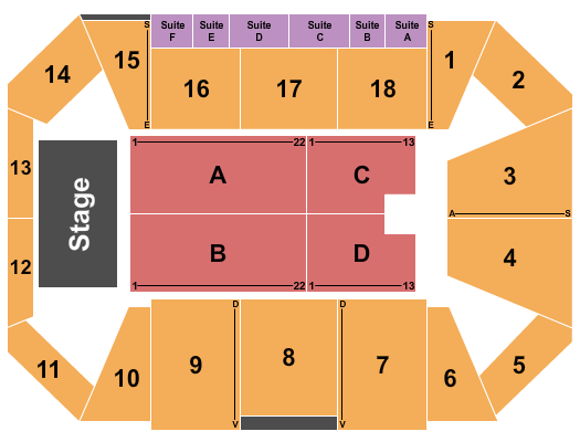 Riverview Health Arena at Innovation Mile venue and seating information