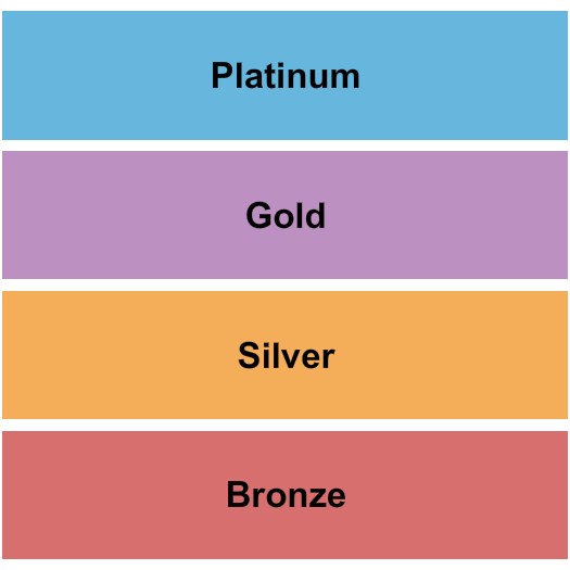 The Ark Bronze/Silver/Gold/Plat Seating Chart Cheapo Ticketing