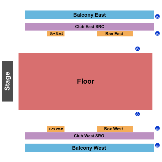 The Armory - Minneapolis End Stage GA Floor Seating Chart