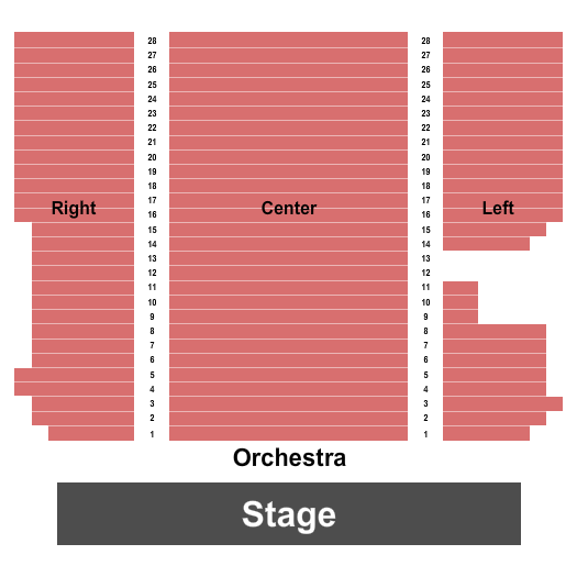 The Arts Council of Tuscaloosa venue and seating information