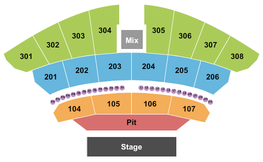 The Astro Amphitheater Endstage GA Pit Seating Chart