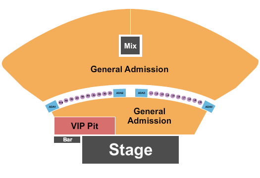 The Astro Amphitheater GA & VIP Pit 3 Seating Chart