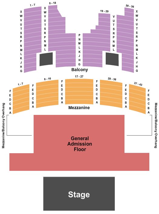 The Aztec Theatre  Seating Chart