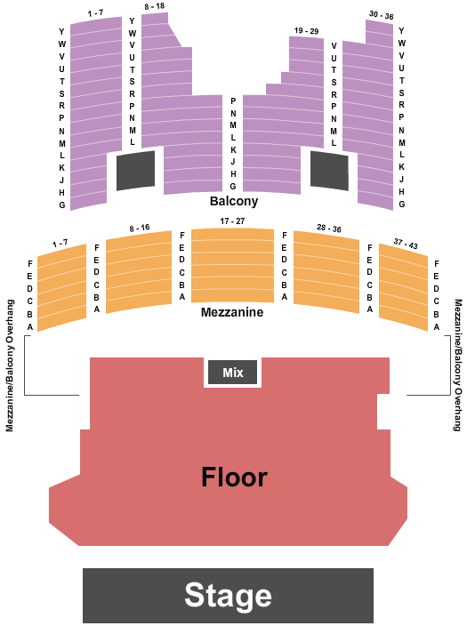 The Aztec Theatre Endstage Reserved Seating Chart