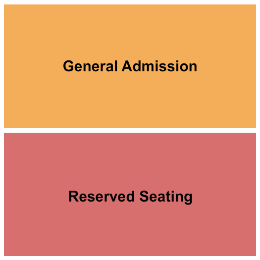 The Back Bar GA/Reserved Seating Chart