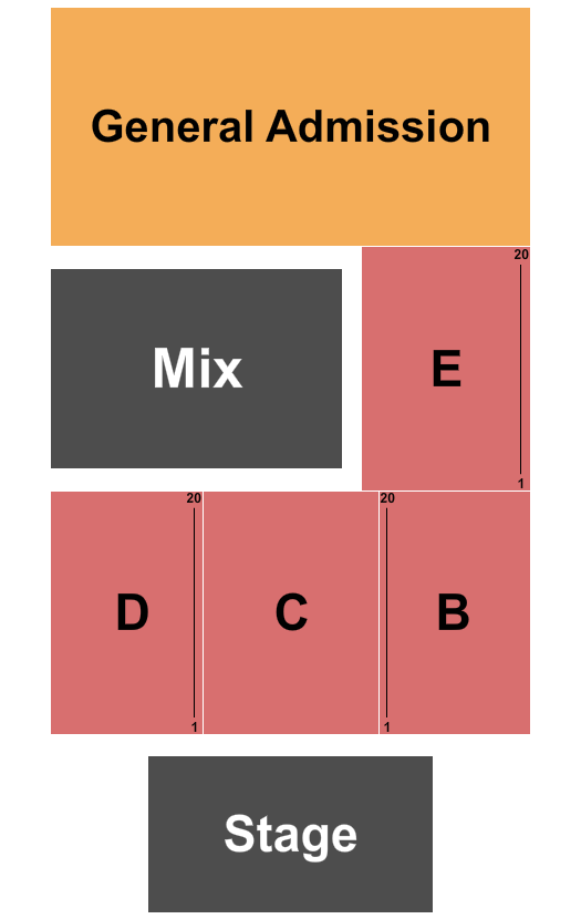 The Backyard Behind Rock & Brews Seating Chart