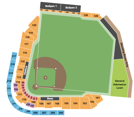 The Ballpark At America First Square Baseball Seating Chart