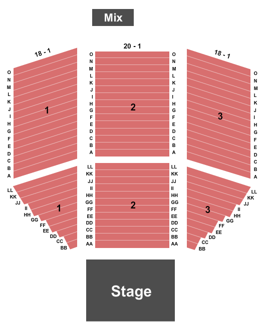 Mondavi Center Seating Chart