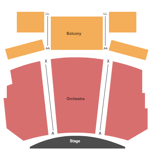 seating chart for The Bardavon 1869 Opera House - Seating Chart 1 - eventticketscenter.com