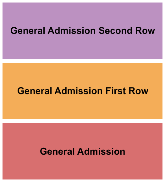 The Basement East - Nashville GA/GA First Row/GA Second Row Seating Chart
