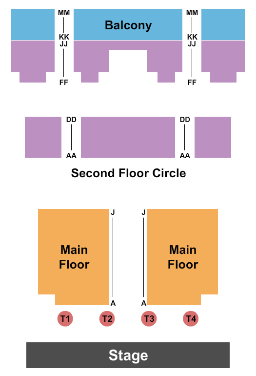 The Bend Theater Endstage Seating Chart