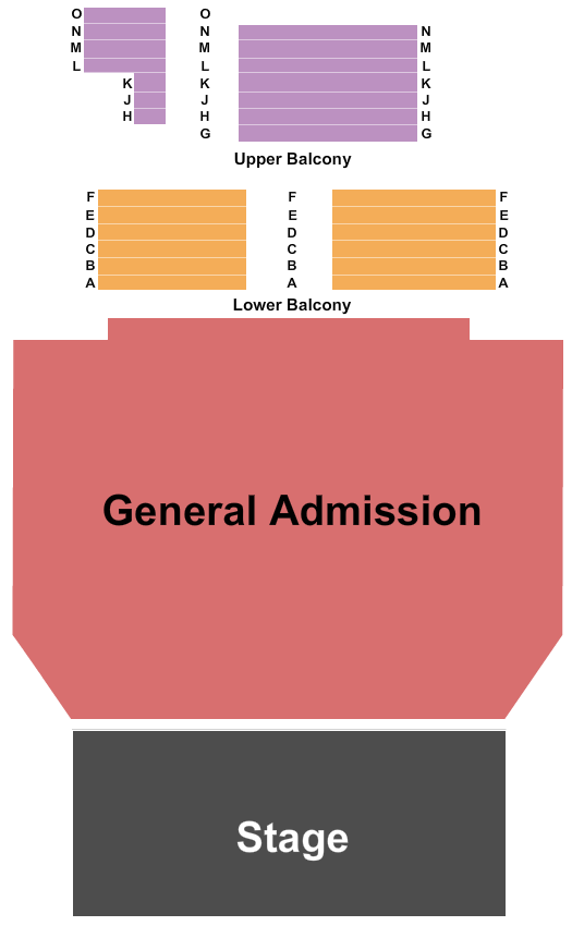 The Blue Note - MO Endstage Seating Chart