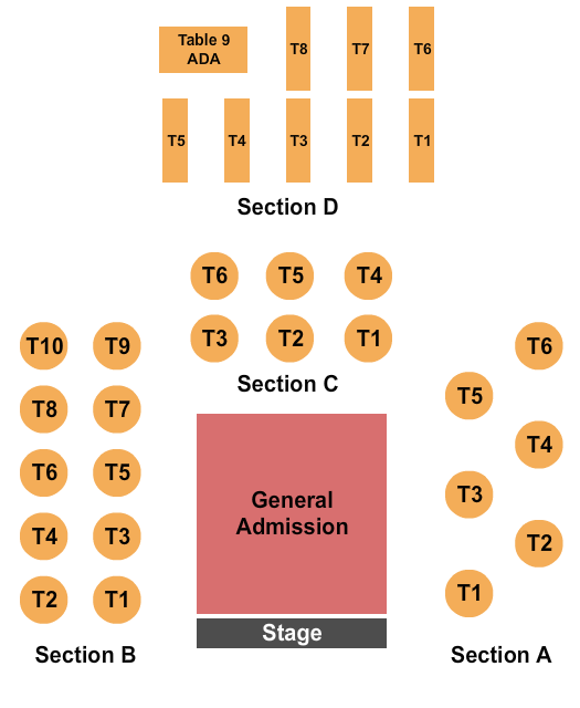 The Boardwalk Seating Chart