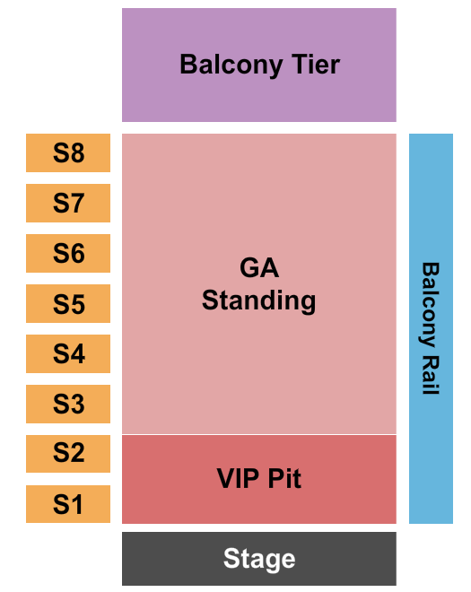 The Factory in Deep Ellum GA & VIP Pit Seating Chart