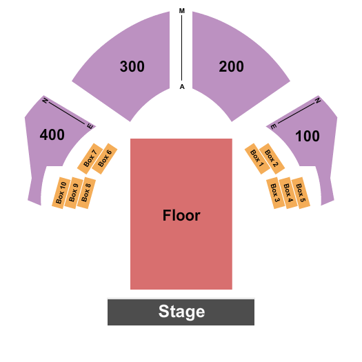The Bourbon Room at Showboat Resort Atlantic City Seating Chart