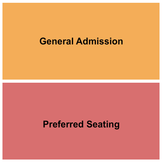 The Bourbon Room GA/Preferred Seating Chart