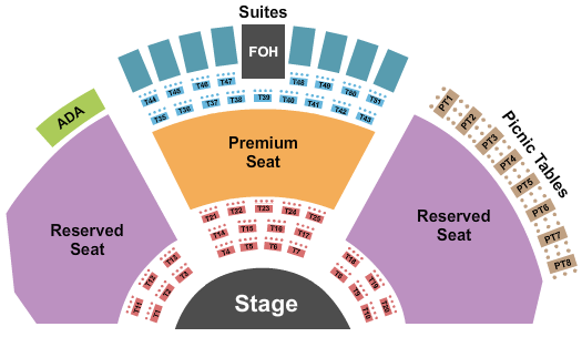 The Bowl at Sugar Hill End Stage Seating Chart