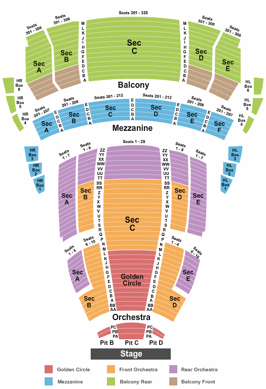The Buell Theatre Seating Chart Denver
