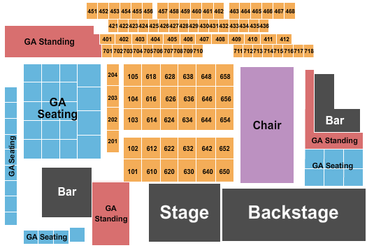 The Canyon - Montclair Endstage 2 Seating Chart