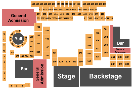 The Canyon - Montclair Kingdom Come Seating Chart