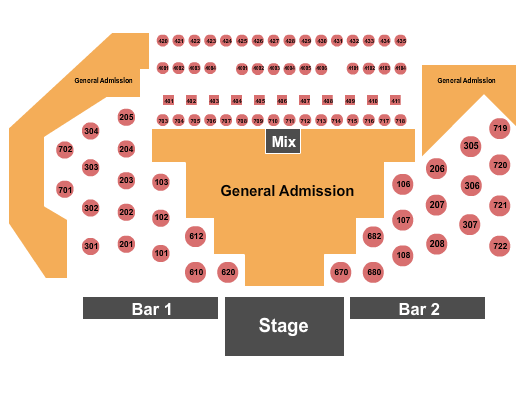 The Canyon Santa Clarita DSB Journey Tribute Seating Chart