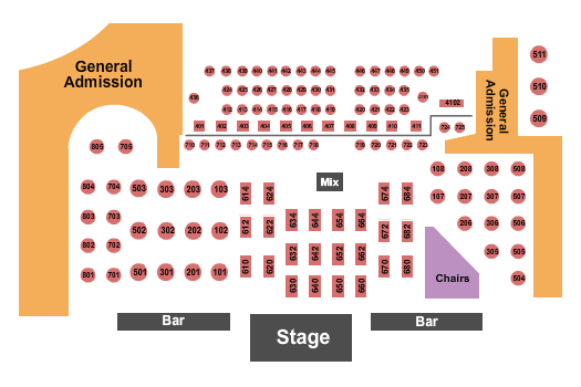 seating chart for The Canyon Santa Clarita - Endstage-5 - eventticketscenter.com
