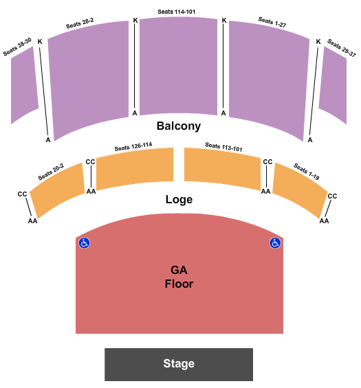 Capitol Theatre - Port Chester End Stage GA Seating Chart