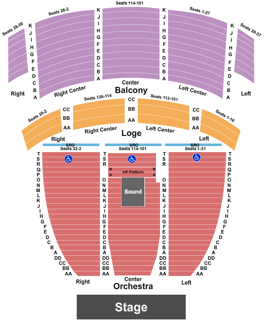 Brady Theater Seating Chart