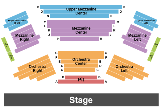 The Carlsen Center - Polsky Theatre Seating Chart