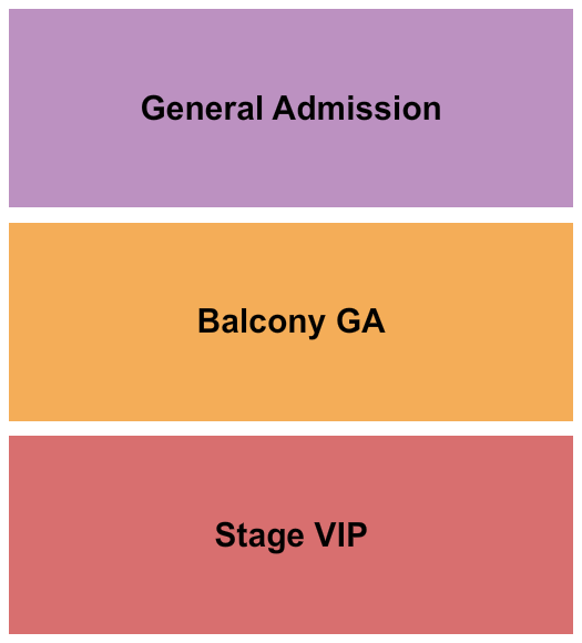 The Catalyst GA/Balcony/VIP Seating Chart