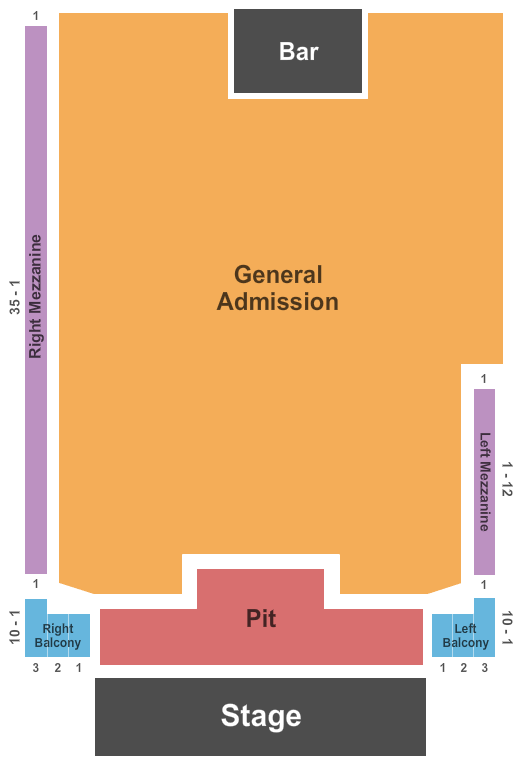The Cave - Big Bear Lake Endstage GA Seating Chart
