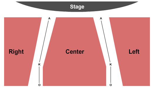 The Center For Education and Performing Arts End Stage Seating Chart