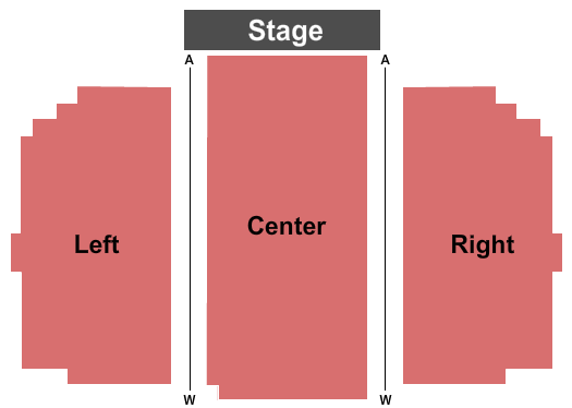The Center For Rural Development - Center Stage End Stage Seating Chart