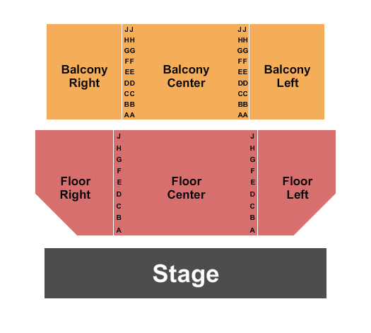 The Center For The Arts - Grass Valley Endstage 2 Seating Chart