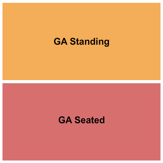 The Center For The Arts - Grass Valley GASeated/Standing Seating Chart