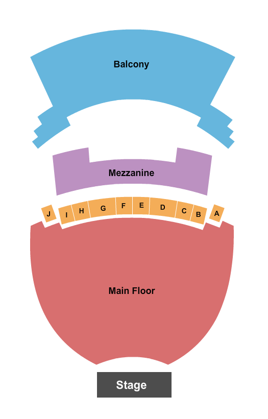 The Center For The Performing Arts - GSU End Stage Seating Chart
