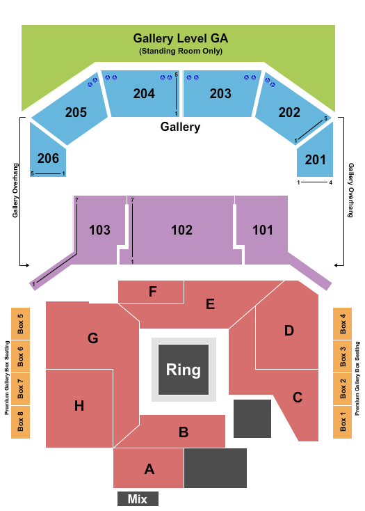The Chelsea - The Cosmopolitan of Las Vegas Boxing 3 Seating Chart