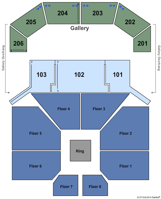 The Chelsea - The Cosmopolitan of Las Vegas Boxing Seating Chart