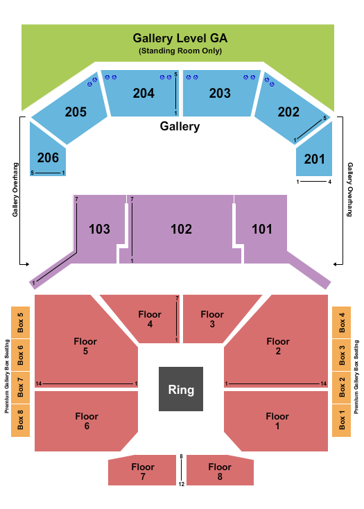 The Chelsea - The Cosmopolitan of Las Vegas Boxing 2 Seating Chart