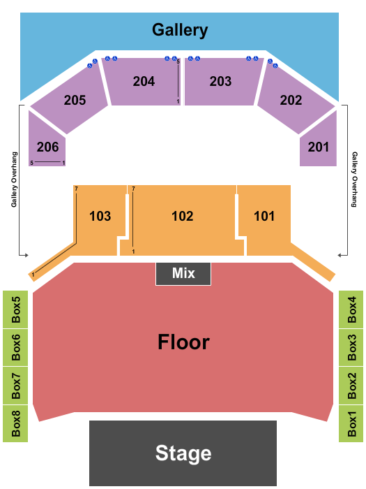The Chelsea - The Cosmopolitan of Las Vegas End Stage GA Floor Seating Chart