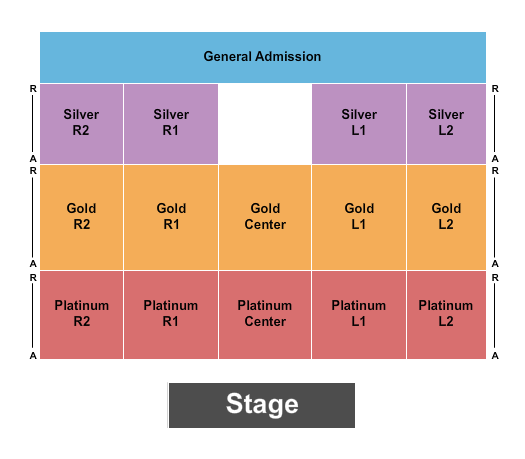 The Chiefs Event Center at Shoshone-Bannock Casino Endstage 3 Seating Chart