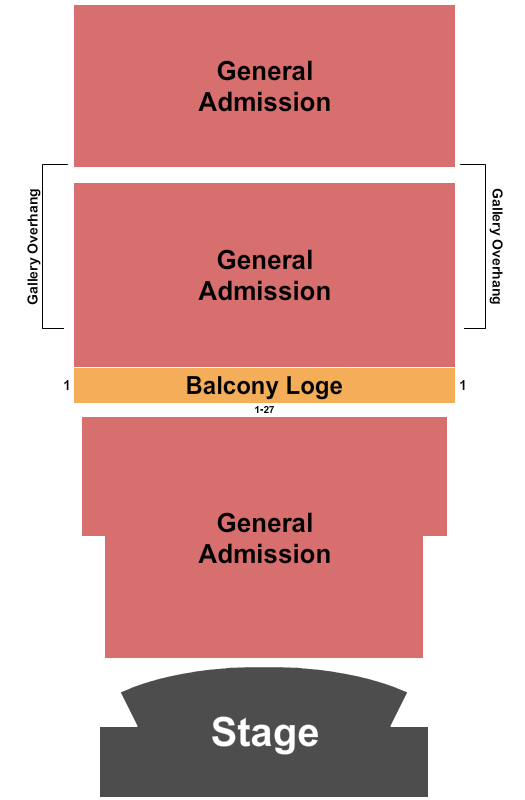 The Civic Theatre GA/Rsvd Loge Seating Chart
