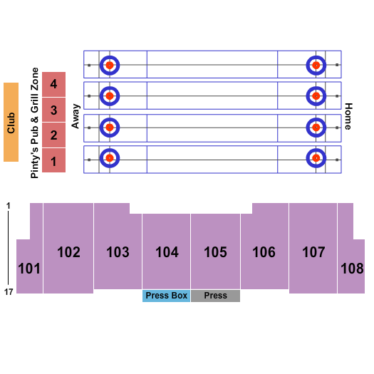 The Co-operators Centre - Evraz Place Curling Seating Chart