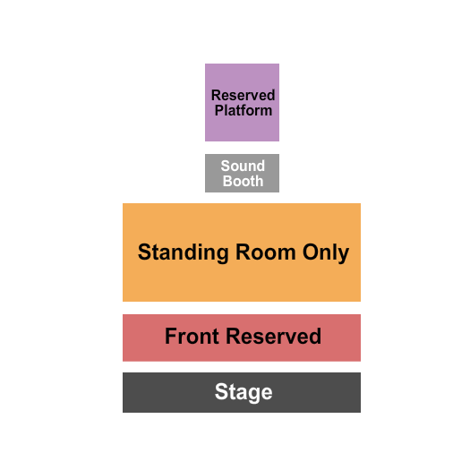 The Commonwealth Room Endstage Front Rsvd & SRO Seating Chart