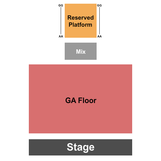 The Commonwealth Room Endstage GA Floor 2 Seating Chart