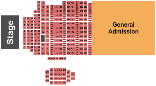 The Concert Green at Renaissance Endstage POD's & GA 2 Seating Chart