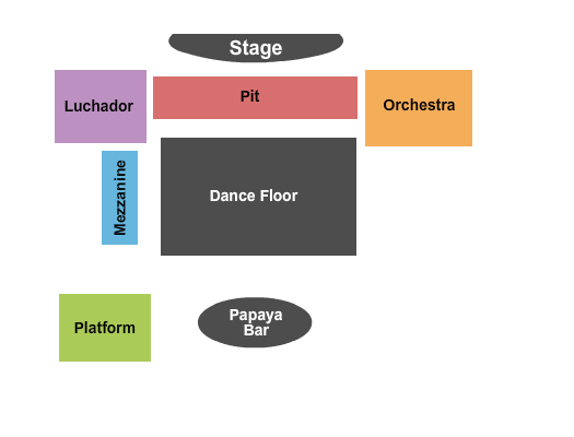 The Conga Room Endstage Seating Chart
